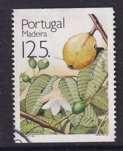 Portugal Madeira    #160a  used   1992  fruits and plants  125e  guava