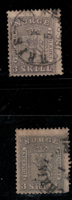 Norway SC 7 Used 1863 SCV$ 600.00 Set