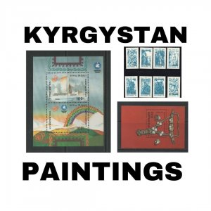 Thematic Stamps - Kyrgyzstan - Paintings - Choose from dropdown menu