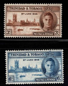 Trinidad  & Tobago Scott 62-63 MH* stamp