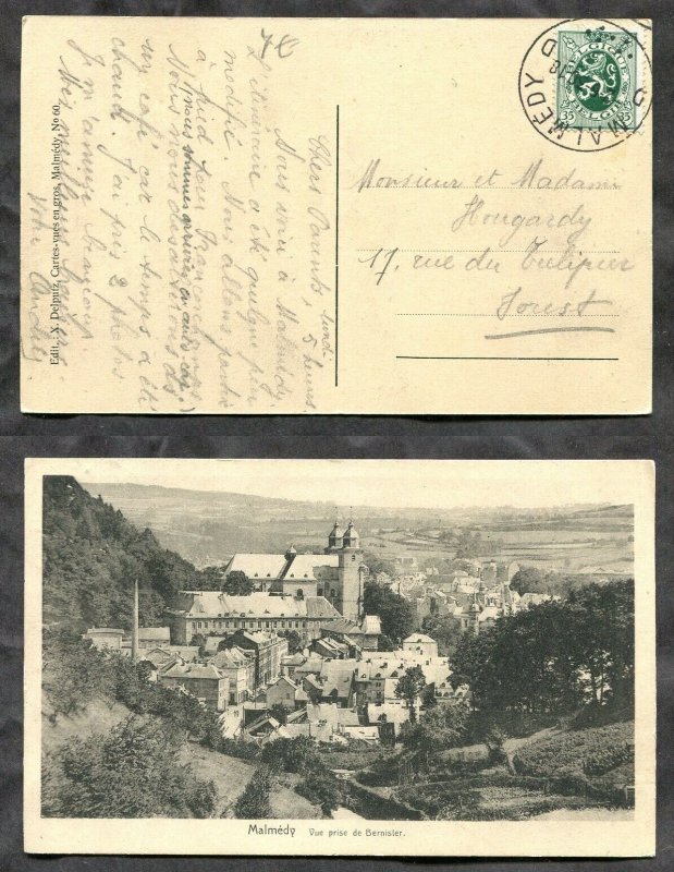 2812 - BELGIUM 1930 CDS Postmark on Domestic Picture Postcard
