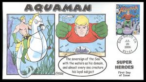 #4084r Aquaman Collins FDC