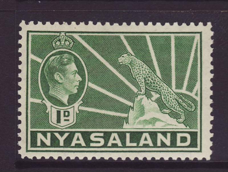 1938 Nyasaland 1d KGVI Stamp U/M