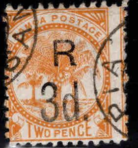 Samoa Scott 25 Used surcharged stamp