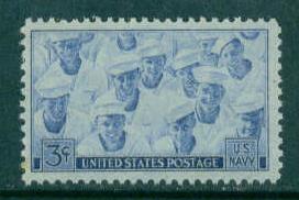 935 3c Navy Fine MNH