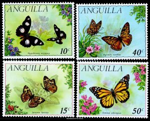 Anguilla Scott 123-126 Mint never hinged.