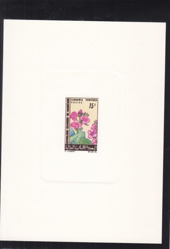 1966, Mauritania, Schouwia Purpurea, Sc #207, MNH, Die Proof (S14583)