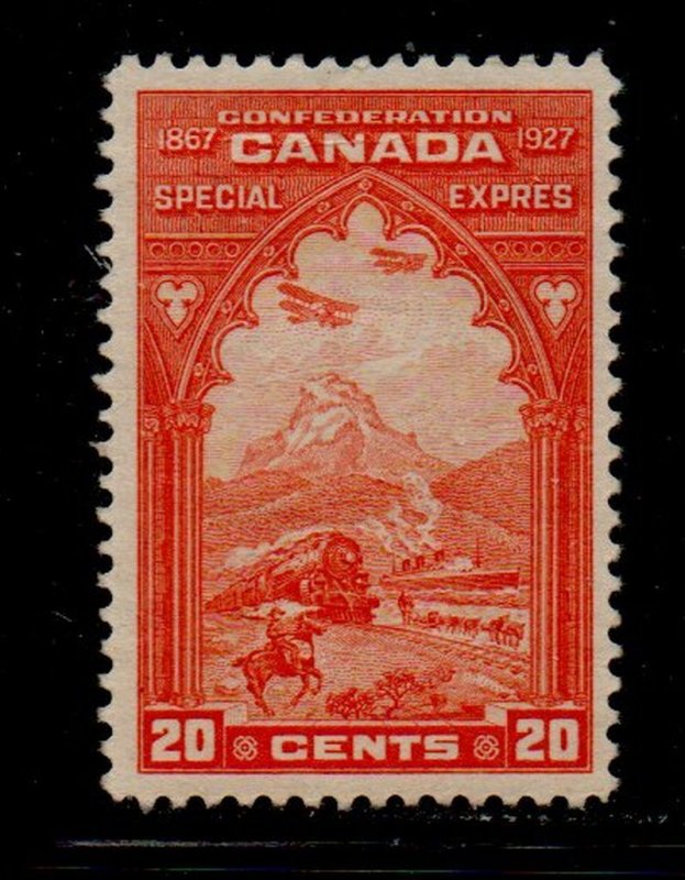 Canada Sc E3 1927 20c orange Special  Delivery stamp mint