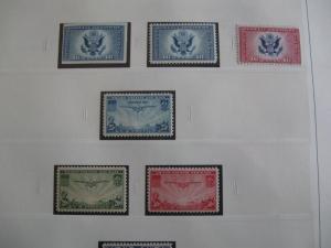 USA Nearly Complete Airmail Collection WITH ZEPPS - Mint & Hinged