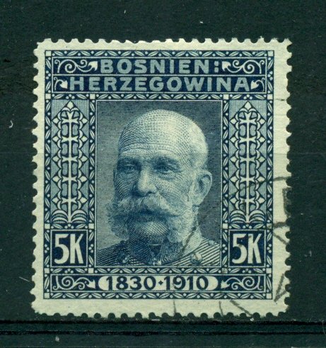 Bosnia & Herzegovina 1910 #61 U SCV(2020)=$9.00