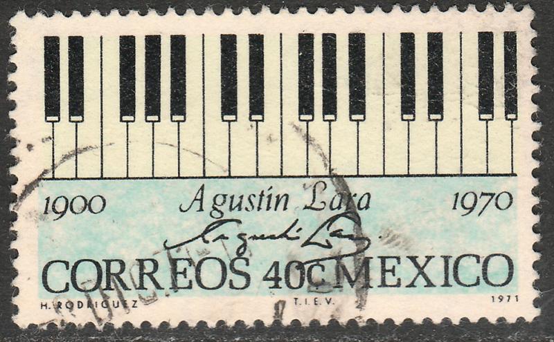 MEXICO 1036, In Memoriam Agustin Lara, Composer. Used. VF. (478)