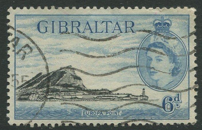 Gibraltar #140 QEII  Used  Scott CV. $2.00.