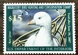 RW73  $15.00 Federal Duck Stamp, With Graded: PSE XF-Sup 95 Certificate MNH