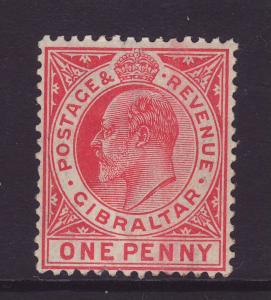 1906 Gibraltar 1d Wmk Mult Crown CA Mint