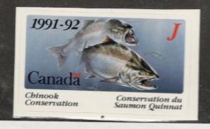 1991-92 Canada  British Columbia Chinook Conservation Stamp  Non-Tidal Waters