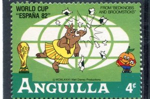 Anguilla 1981 DISNEY WORLD CUP ESPANA'82 Stamp Perforated Mint (NH)