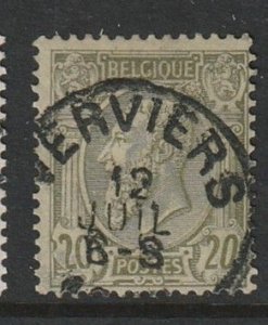 1886 Belgium - Sc 56 - used VF - 1 single - King Leopold II