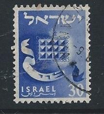 Israel  Scott # 107  used  single