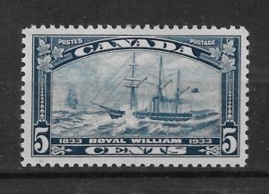 1933 Canada 204 Steamship Royal William MNH