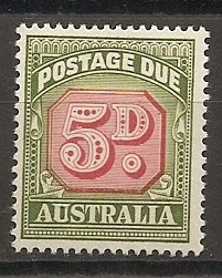 Australia J90 1958-60 5d Postage Due NH     (a1)