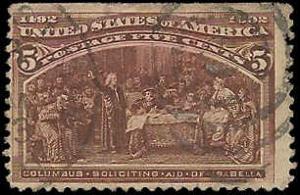 # 234 Chocolate Used Columbus Soliciting Aid From Queen Isabella SCV-8.50