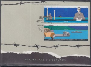 PORTUGAL Sc # 2950-1 FDC EUROP 1995 HONOURING ARISTIDES de SOUSA MENDEZ