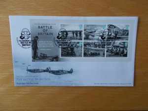 2015 Battle of Britain Miniature Sheet MS3735 First Day Cover + Biggin Hill (2)