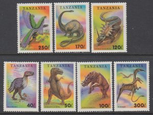 Tanzania 1217-1223 Prehistoric Animals MNH VF