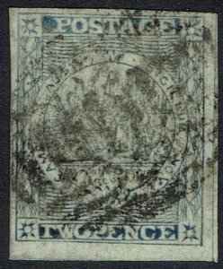 NEW SOUTH WALES 1851 SYDNEY VIEW 2D PLATE V USED 