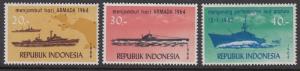 Indonesia 648-50 Navy mnh