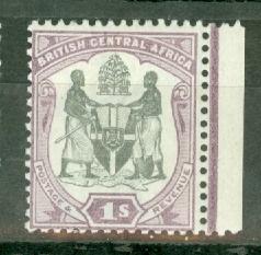 British Central Africa 50 mint CV $13.50