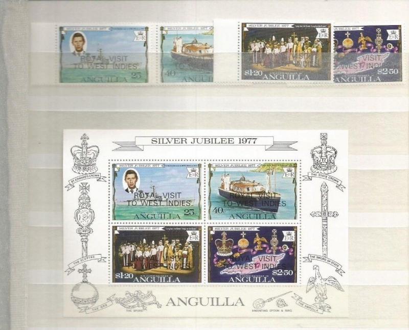 ANGUILLA SCOTT 297-300 AND 300A MNH