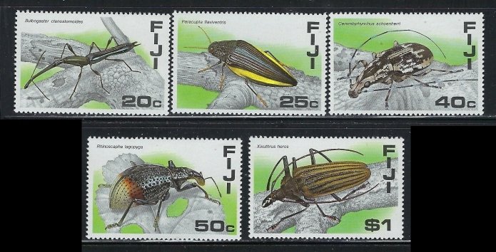 Fiji 574-78 MNH 1987 Insects (an6056)