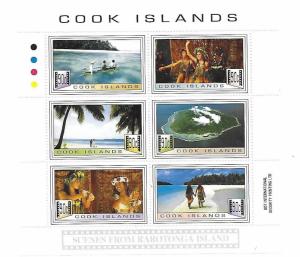 Cook Islands 1994 Scenes from Rarotonga island Sheet MNH C1