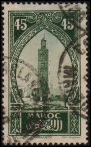 French Morocco 103 - Used - 45c Koutoubiah, Marrakesh (1923) (cv $0.40)