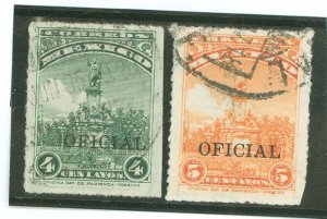 Mexico #O213-O214 Used Single