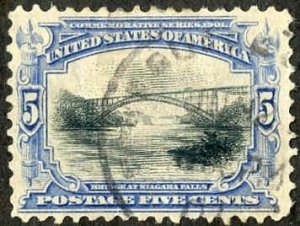 US 297 Early Commemoratives VF Used Nibbed Perfs cv $18