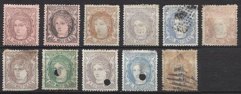 Spain - Scott #159 thru 172 Mostly Unused OG F - Huge Cat Value.