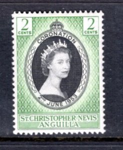 ST KITTS 119 MH VF QEII Coronation c. 1953