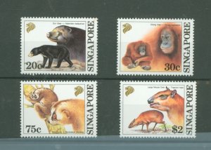 Singapore #645-648 Mint (NH) Single (Complete Set) (Animals) (Fauna)