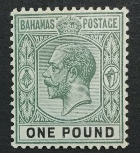 MOMEN: BAHAMAS SG #89 1912-19 MINT OG NH LOT #192430-1395