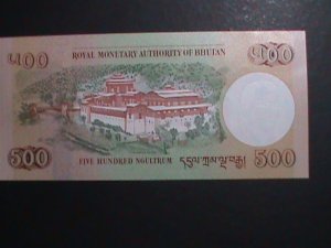 ​BHUTAN-2011-500 NGULTRUM UNCIRCULATED CURRENCY-VF WE SHIP TO WORLD WIDE