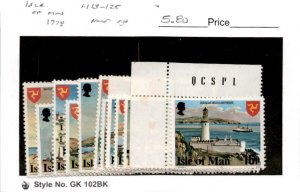 Isle of Man, Postage Stamp, #113-125 Mint NH, 1978 Landmarks (AC)