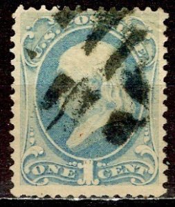 U.S.A.; 1873; Sc. # 156;  Used Single Stamp