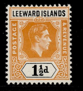 LEEWARD ISLANDS GVI SG102, 1½d yellow-orange & black, LH MINT.