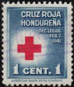 Honduras RA1 - Used - 1c Red Cross (1941)