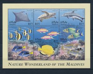 [36664] Maldives 1999 Marine life  MNH Sheet