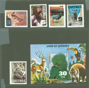 Guatemala #C675-C680  Single (Complete Set) (Fauna) (King) (Wildlife) (Wildli...