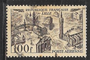 France C23: 100f  View of Lille, used, F-VF