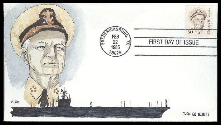 #1869 Chester W. Nimitz Mille FDC